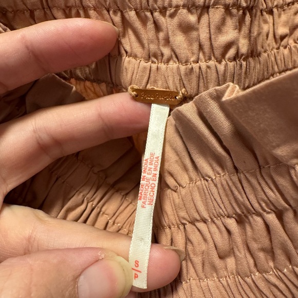 NWOT Free People Tube Top/Convertable Skirt in Soft Brown - Picture 2 of 4